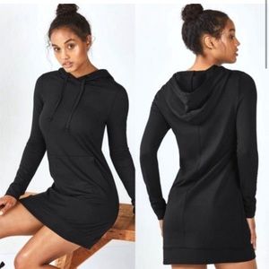 Fabletics Sweatshirt Dress Small Black